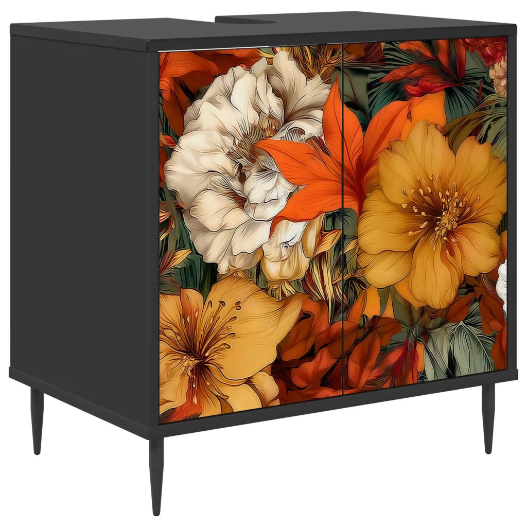 Mobile da Bagno GENNEP Rovere Nero 60 x 40 x 61 cm 8007415