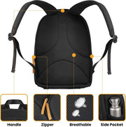 Borsa per reflex per fotocamera impermeabile compatta borsa per DSLR con portablocco per laptop 15 pollici con copriporta in tessuto nero