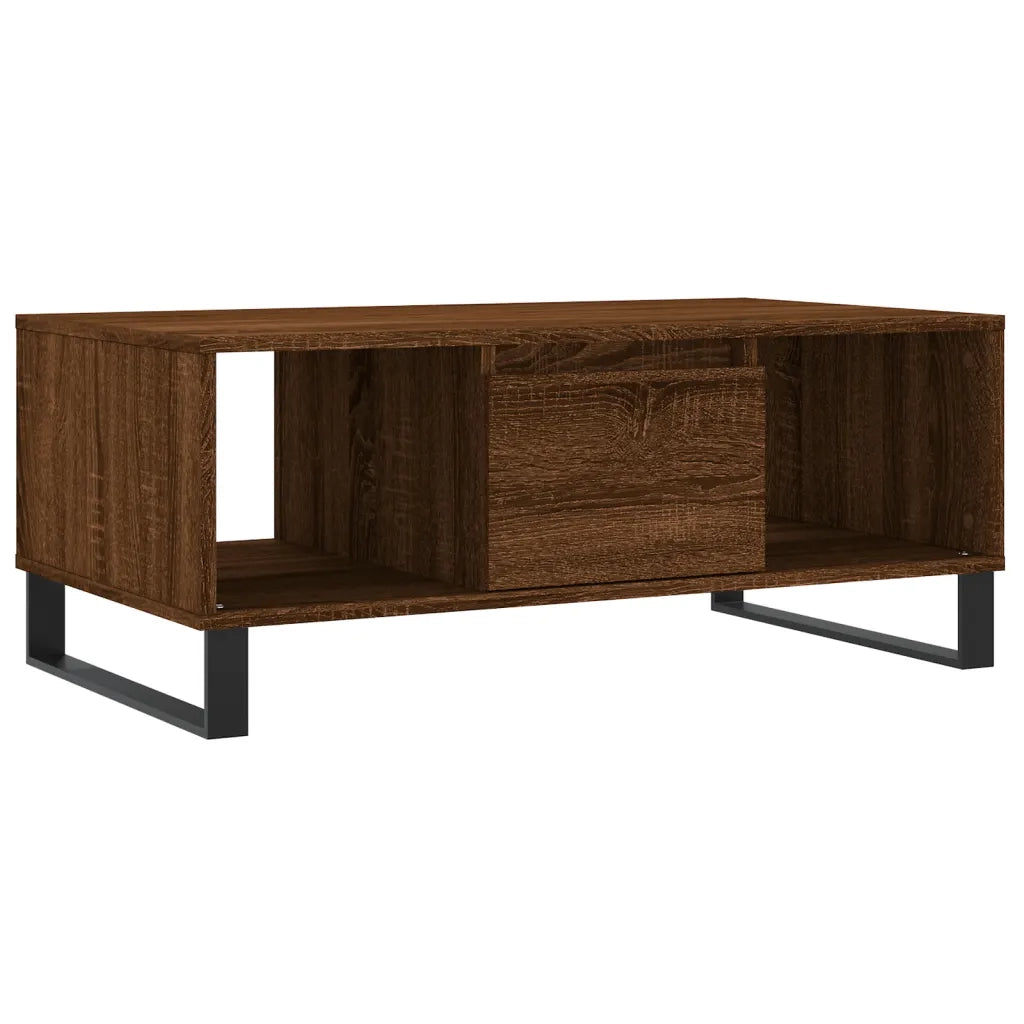 Tavolino da salotto | Tavolino da caff¨¨ | Tavolino da Soggiorno Rovere Marrone 90x50x36,5 cm in Multistrato