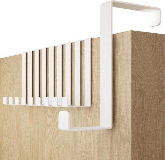 Appendiabiti da Porta XXL economici bianchi - 10 pezzi ganci appendiabiti per appendi abiti porta 46 mm, bianchi - attaccapanni da porta