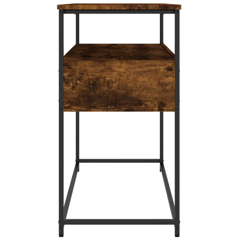 Tavolino Consolle | Tavolo d'Ingresso Rovere Fumo 100x40x75 cm in Legno Multistrato