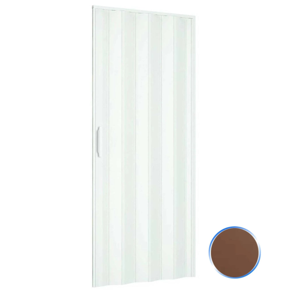 Porta a soffietto da interno in kit in PVC Noce 82x210 cm mod. Simona
