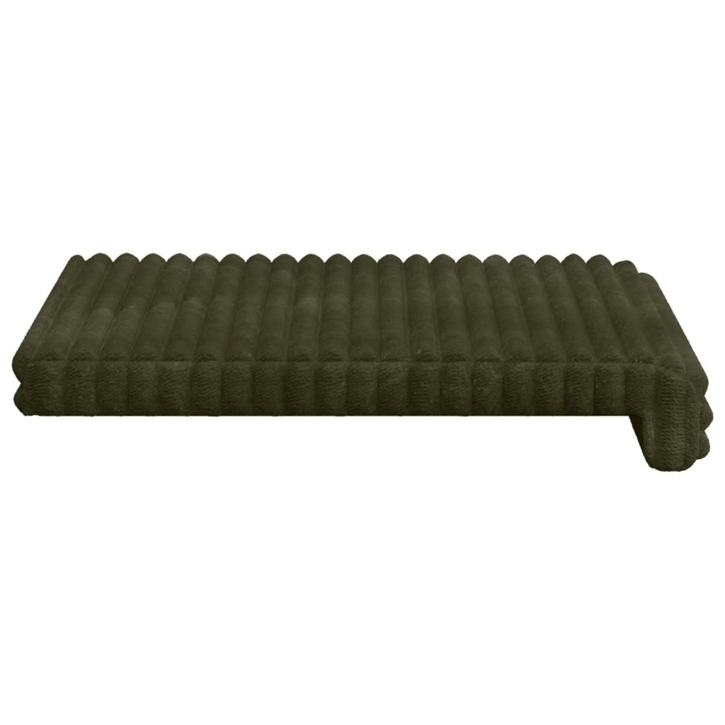 Cuscino per panchina 4 pcs Corduroy Morbido Verde 42043147