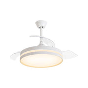Ventilatore soffitto con luce briloner bt10023 white e clear