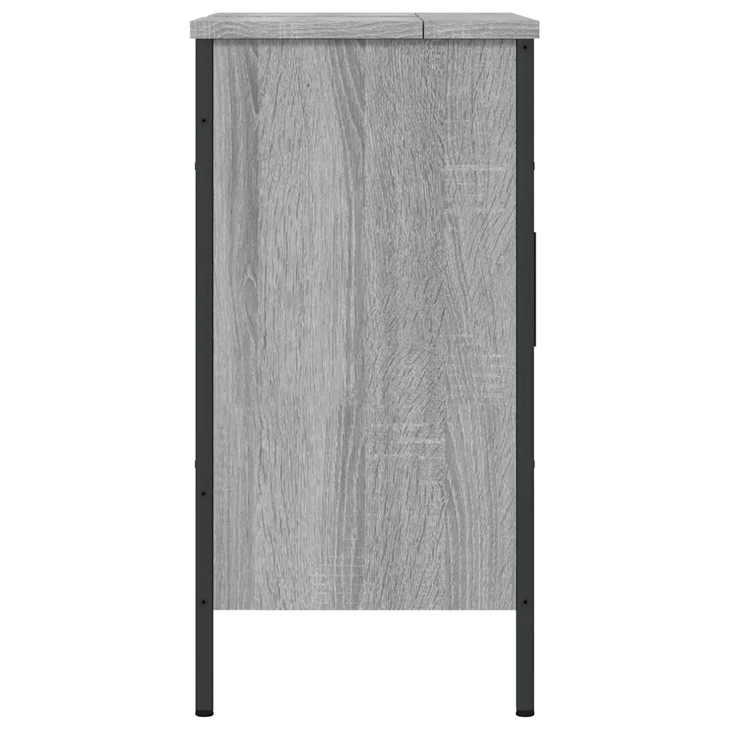 Mobile Lavabo Bagno Grigio Sonoma 60x30x60 cm Legno Multistrato 842449