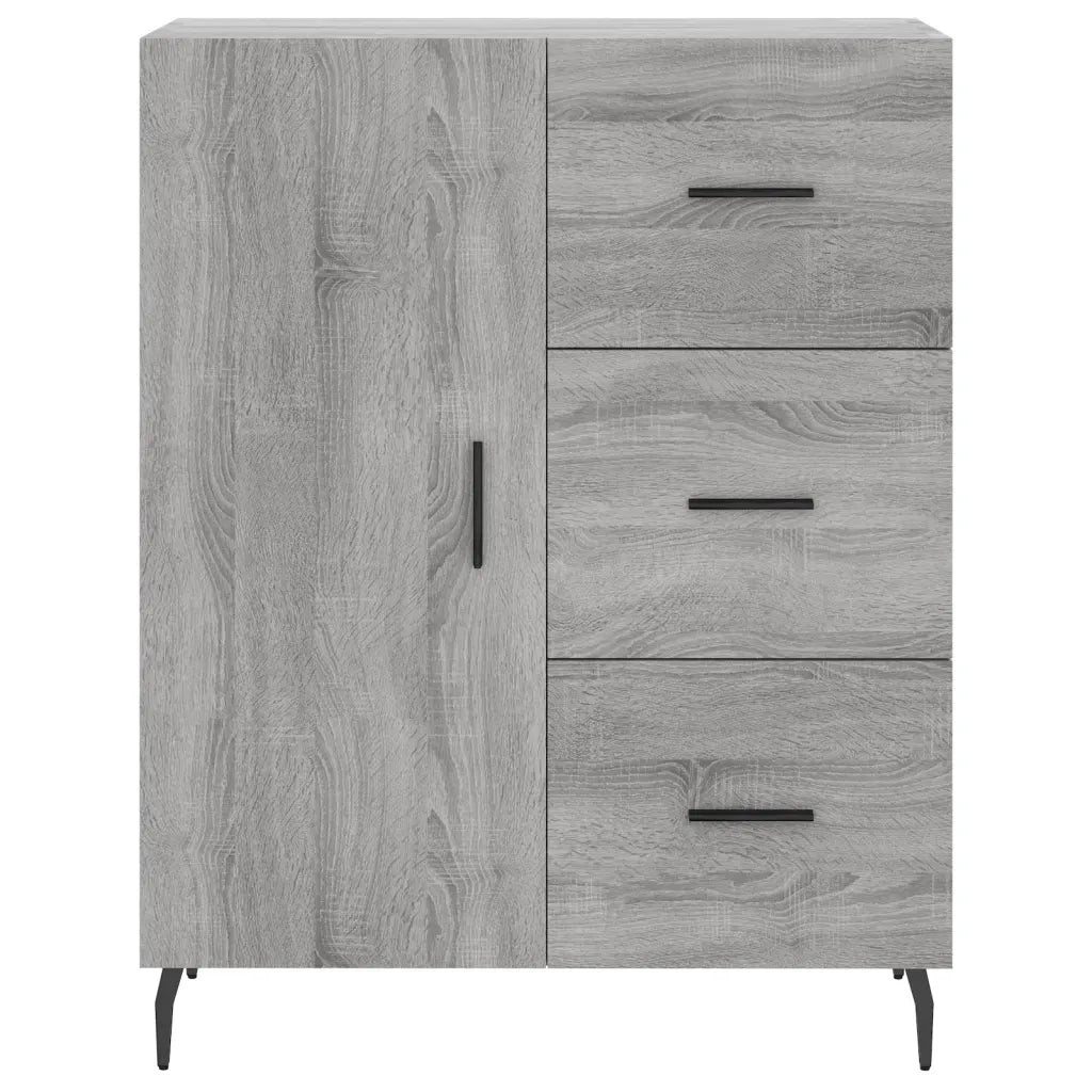 Credenza | Madia | Buffet da pranzo | Armadio da pranzo Grigio Sonoma 69,5x34x180 cm in Legno Multistrato