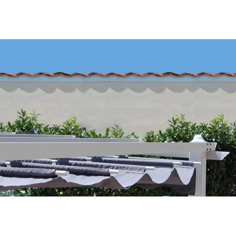 GAZEBO ASTORIA 3 X 3 TORTORA TELO GRIGIO