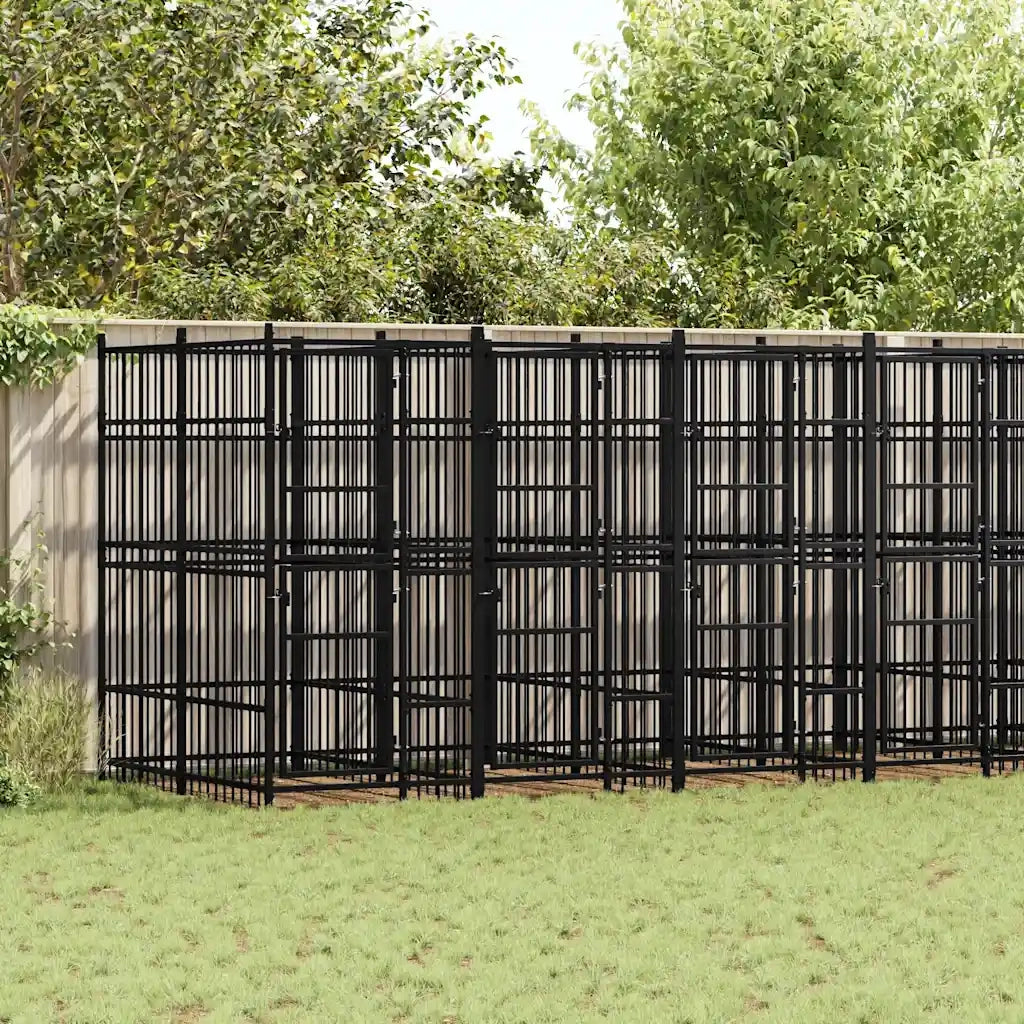 Gabbia per Cani da Esterno in Acciaio 12,9 m² 3097942