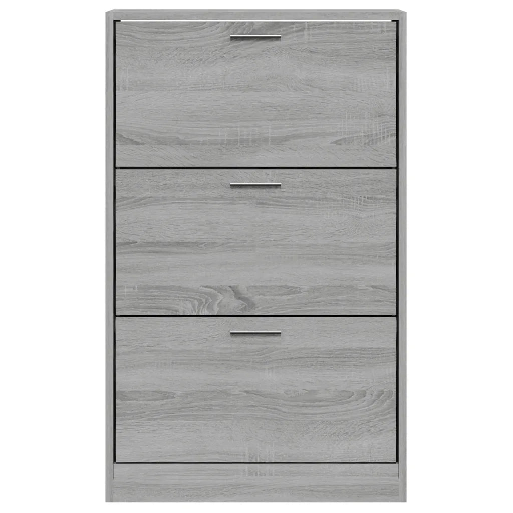 Scarpiera Grigio Sonoma 63x24x103 cm in Legno Multistrato 342556