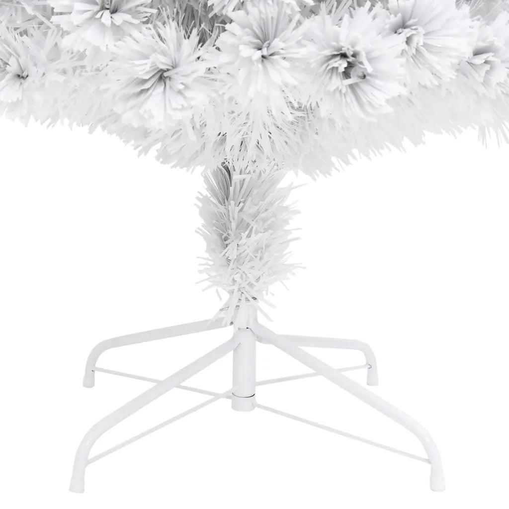 Albero Natale Preilluminato-Luci decorative natalizie Bianco 210 cm in Fibra Ottica