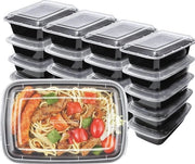 Set di contenitori per la preparazione dei pasti - 20 pezzi - 1000ml Contenitori alimentari riciclabili per forno a microonde e congelatore