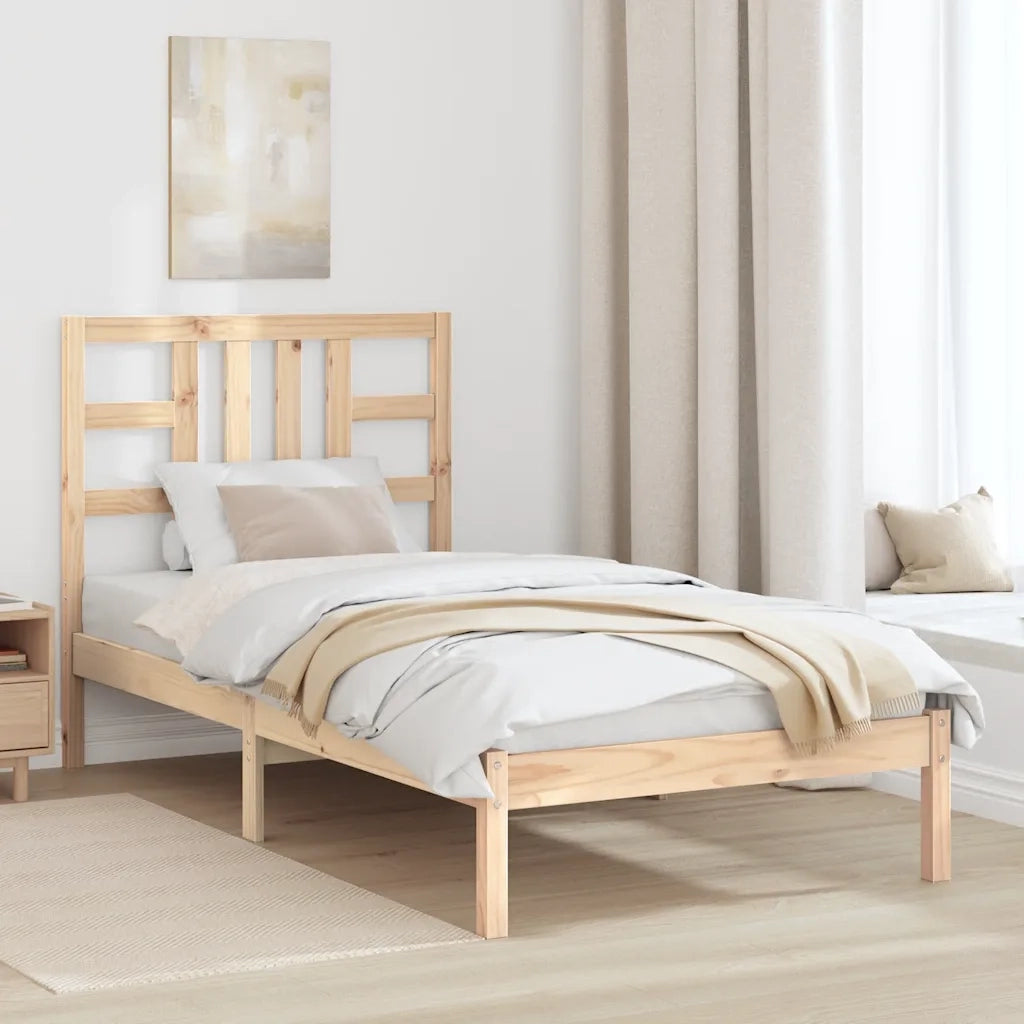 Giroletto-Struttura Letto in Legno Massello 90x200 cm 661494