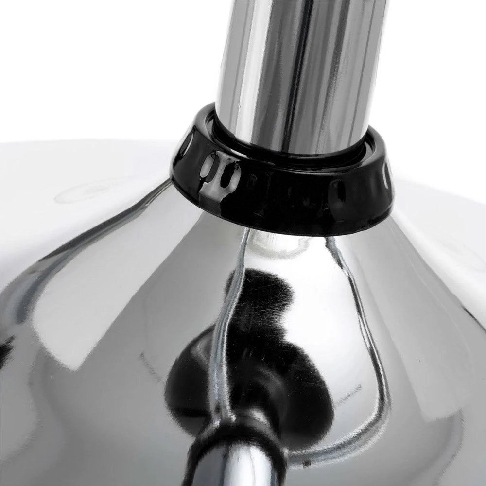 Coppia Sgabelli Bar Cucina Altezza Regolabile in Acciaio e ABS Girevole Nero