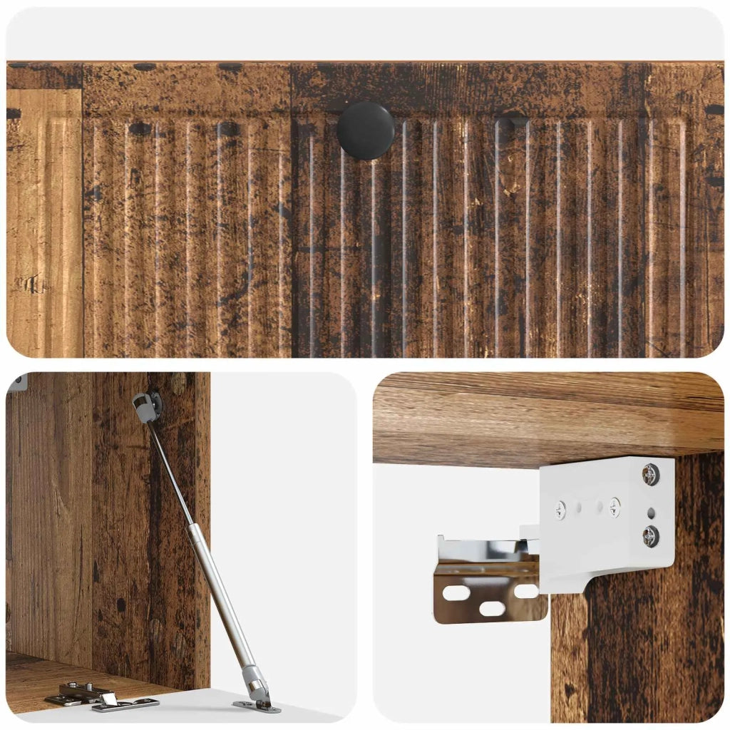 Mobile Porta TV da Muro Legno antico 78,5 x 31 x 30 cm 898043