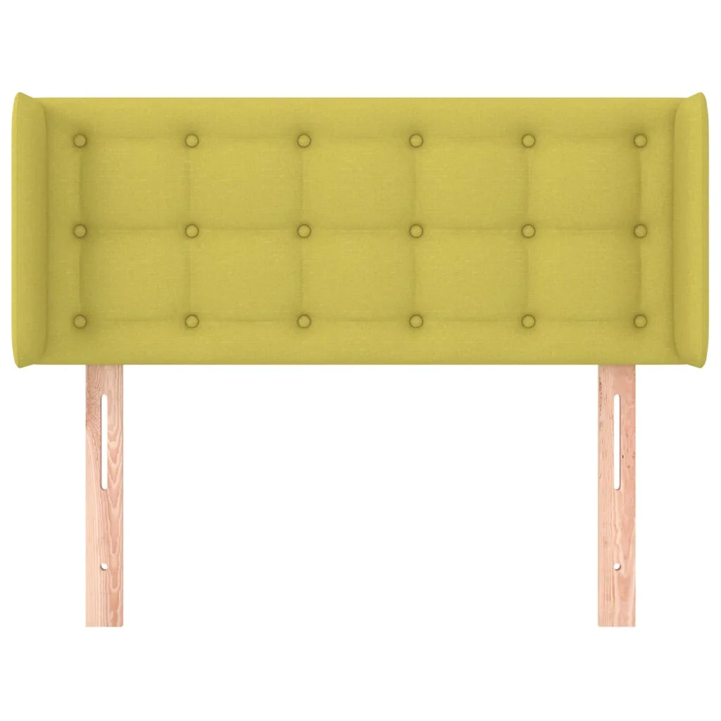 Testiera ad Orecchio Verde 83x16x78/88 cm in Tessuto