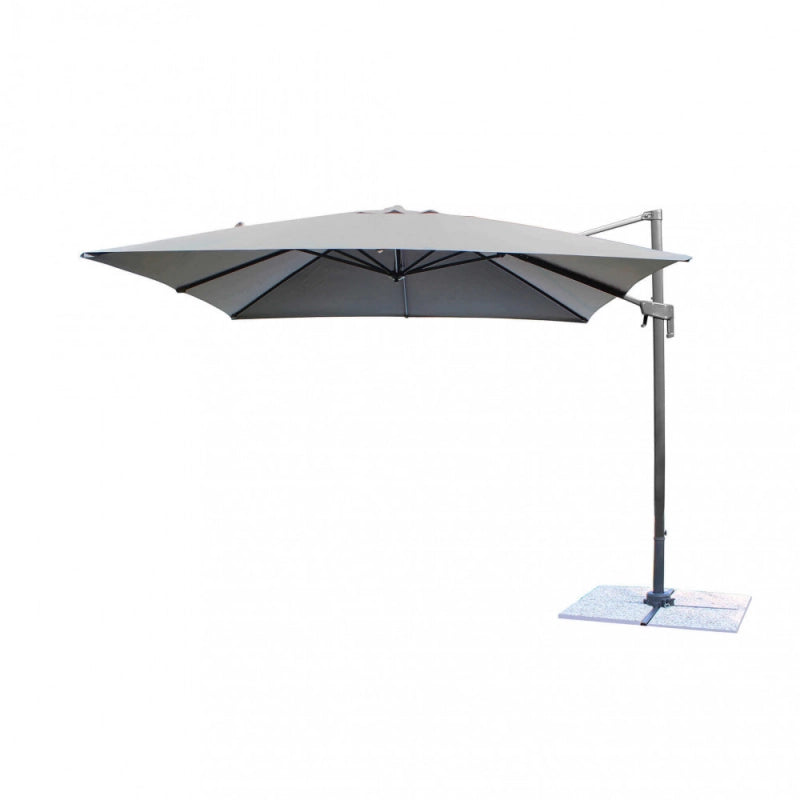 OMBRELLONE NEWTON NERO P/L 2 X 3 TELO GRIGIO