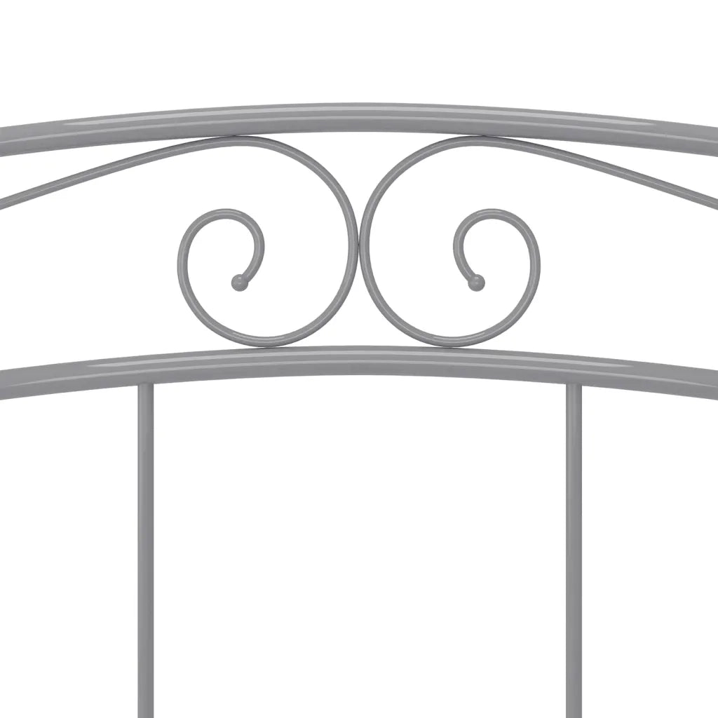 Giroletto-Struttura Letto Grigio in Metallo 200x200 cm 960349