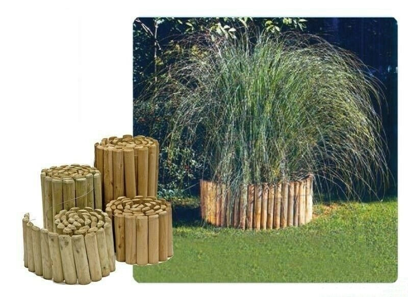 STECCATO ROLLBORDER PER DELIMITARE AIUOLE TONDE CM.5X30X250 IN LEGNO DI PINO IMPREGNATO