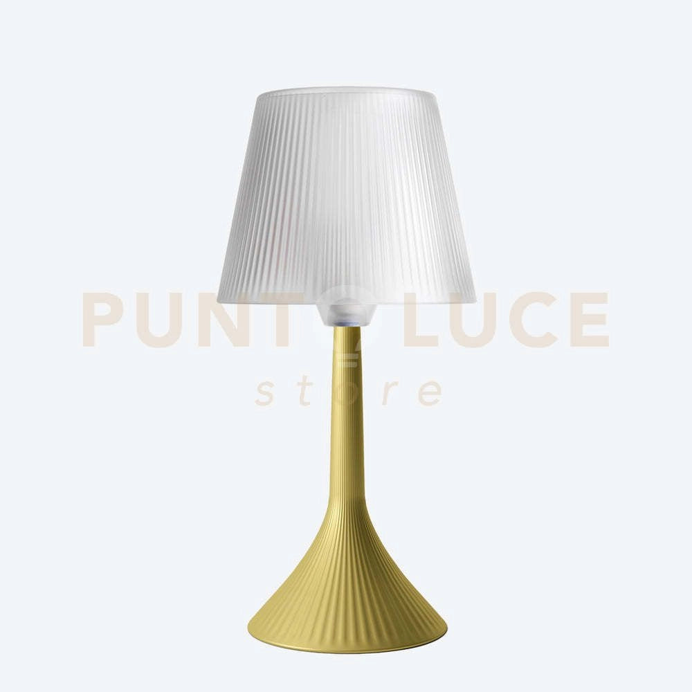 LAMPADA DUSE WIRELESS LED 4000°K 9 Volt  3.6-5W Intensità dimmerabile ORO OPACO
