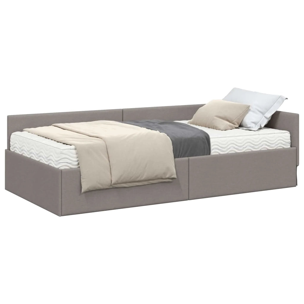 Struttura Letto Angolare con Materasso 2 pcs Talpa Tessuto 3393594