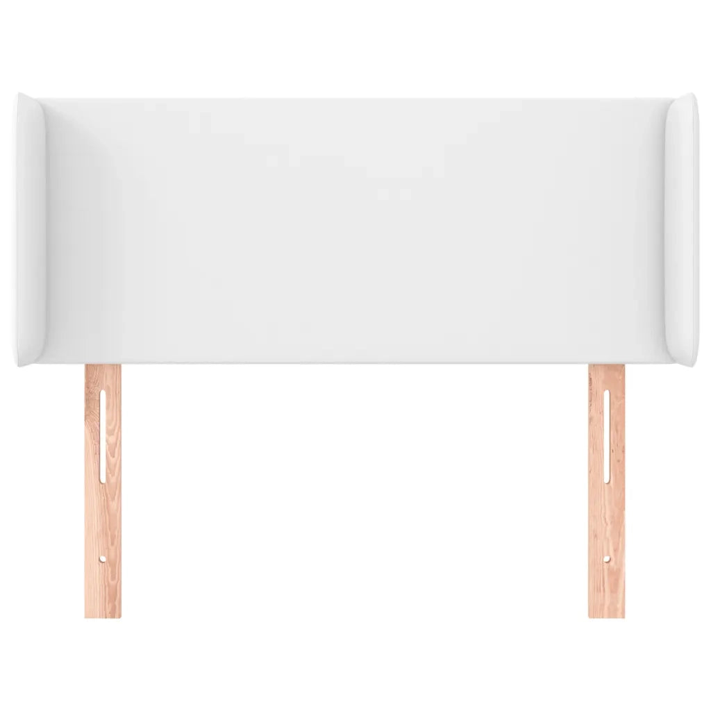 Testiera ad Orecchio Bianca 103x16x78/88 cm in Similpelle