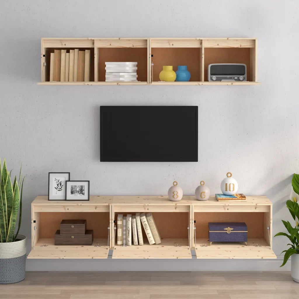 Set Mobile TV 5 pz in legno massello di pino 3100149