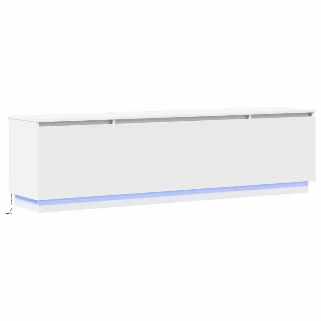 Mobile TV con led Bianco 180 x 38 x 49 cm Legno multistrato 3376144