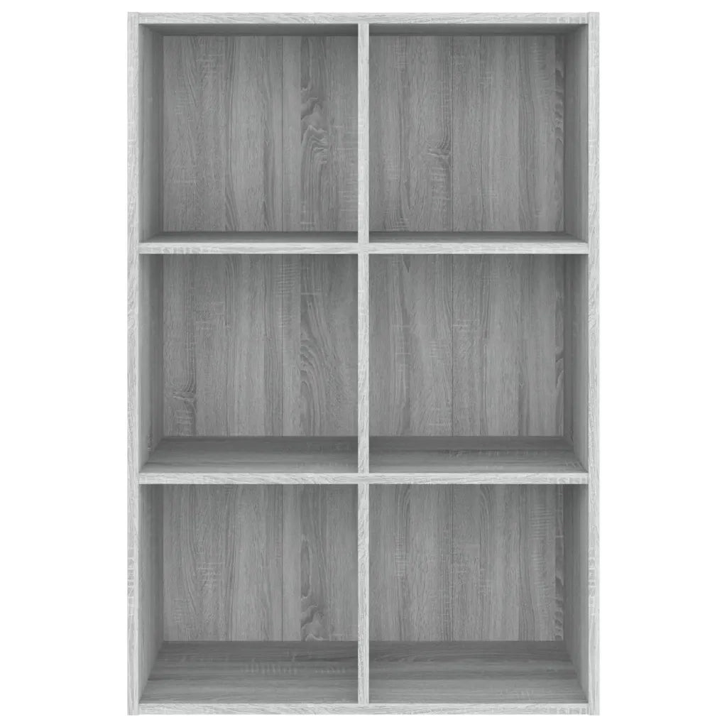 Libreria-Credenza-Armadietto Portaoggetti Grigio Sonoma 66x30x98 cm Legno Multistrato
