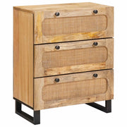 Credenza 2 pz | Madia | Buffet da pranzo | Armadio da pranzo Marrone 60 x 33 x 75 cm Legno di mango massello