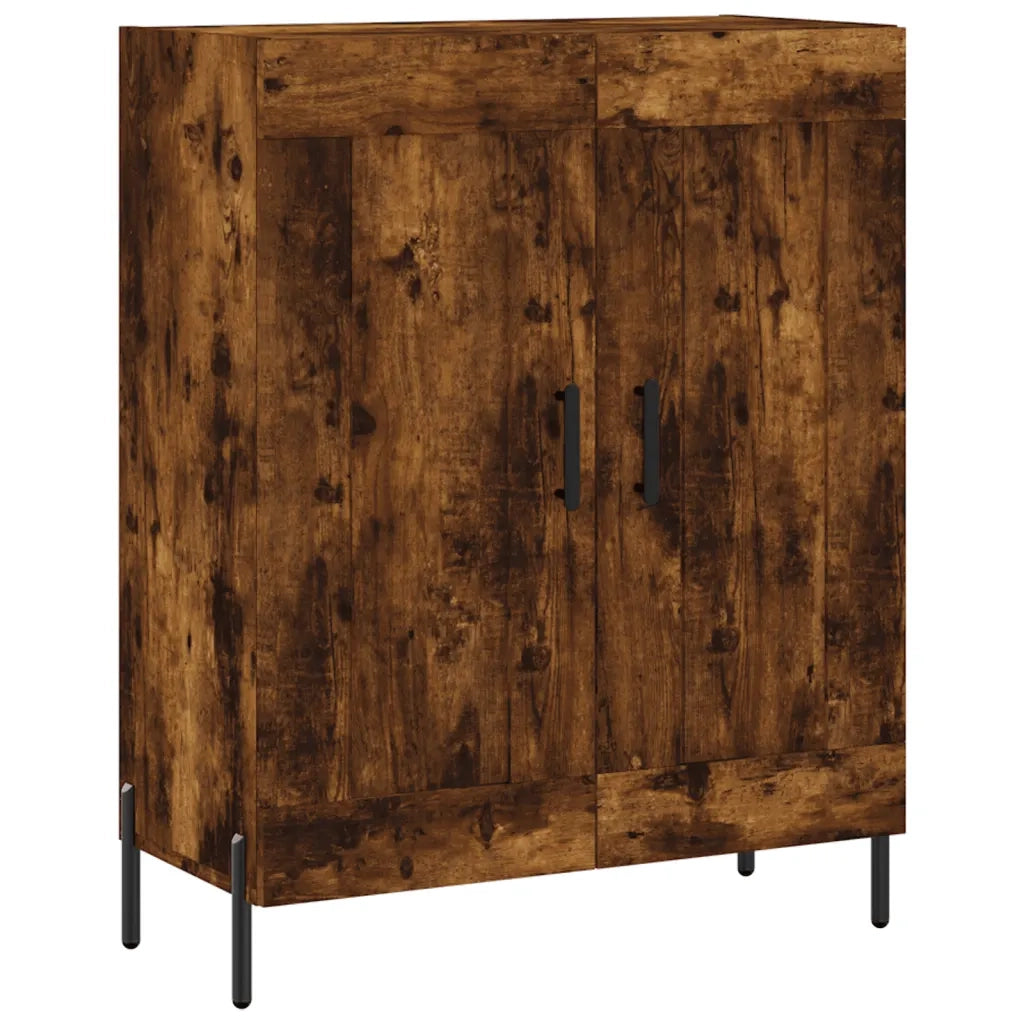 vidaXL Credenza Rovere Fumo  69,5x34x180 cm in Legno Multistrato
