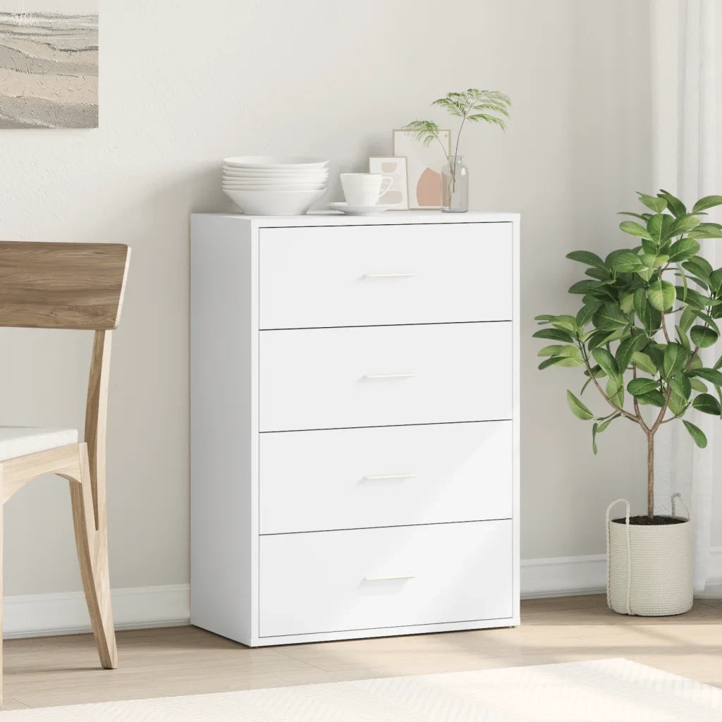 Credenza Bianca 60x31x84 cm in Legno Multistrato 840499