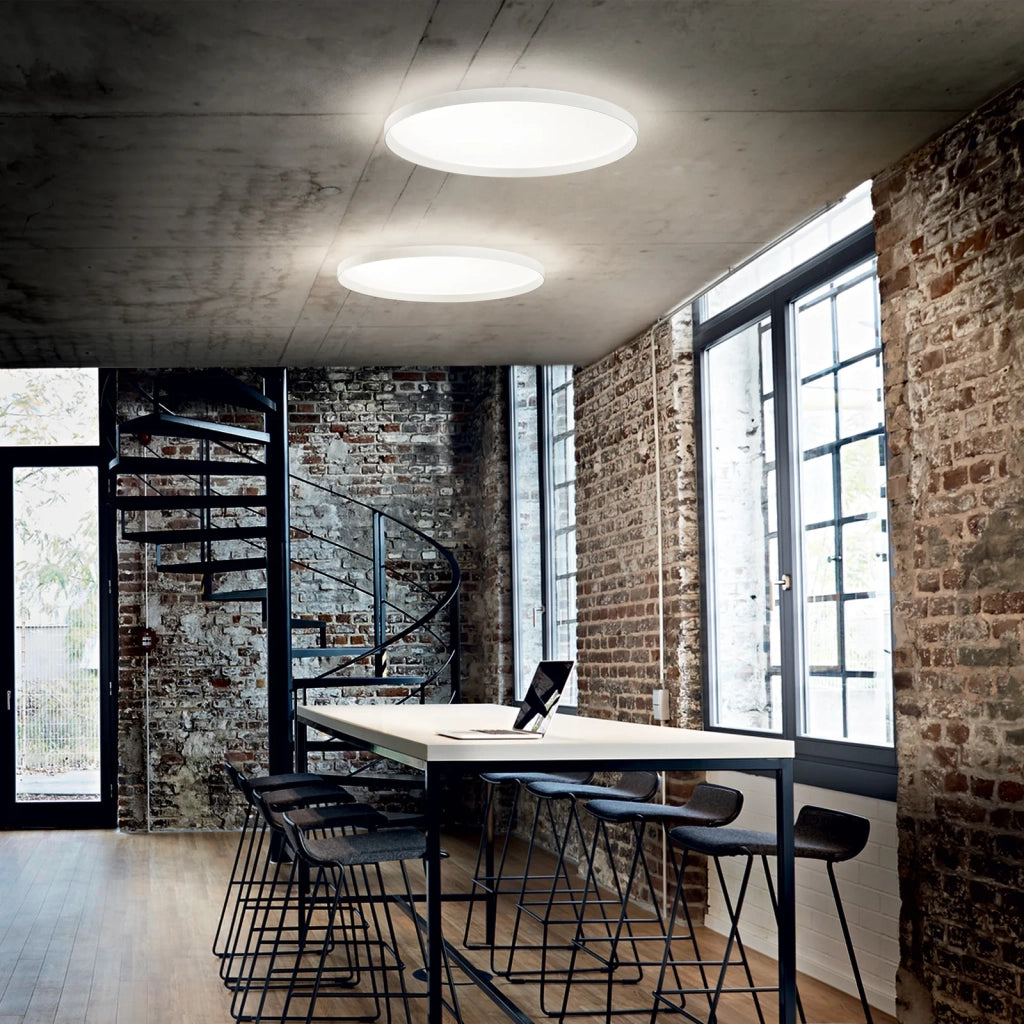 Plafoniera Fly 1 Luce Led Integrato Bianca