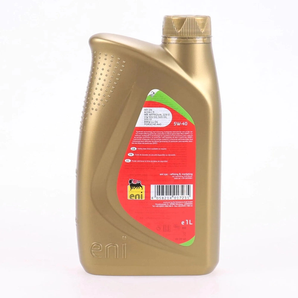 Trade Shop - Olio Motore Sintetico Lubrificante Auto Acea A3 B4 I-sint Ms Sae 1 Lt Eni/5w-40 -