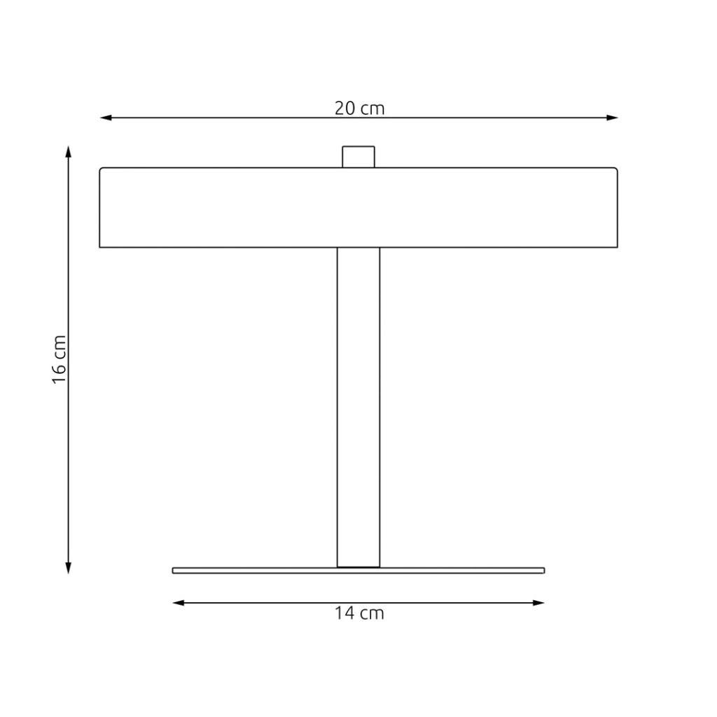 Lampada da tavolo moderna nera piatta 2xG9 8W NEMO Emibig