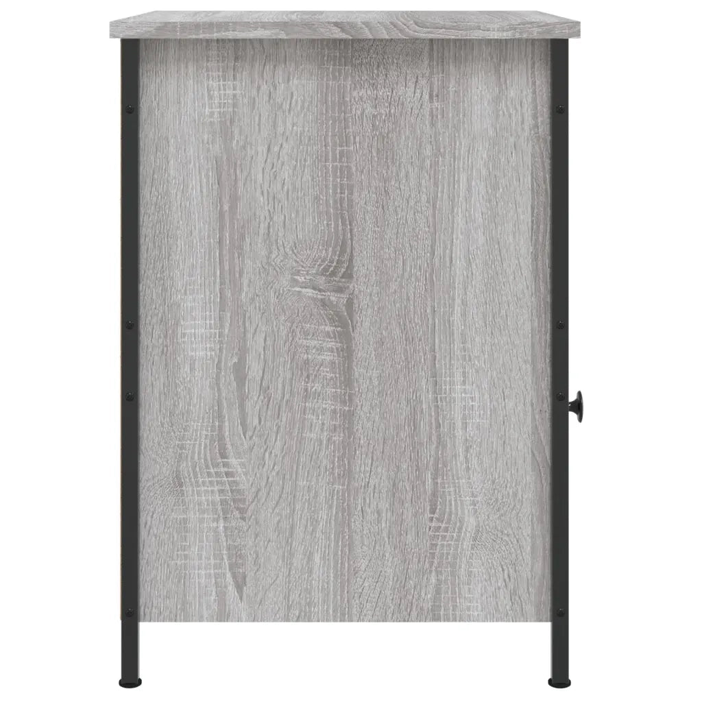 Comodino-Tavolino da notte Grigio Sonoma 40x42x60 cm in Legno Multistrato 214231