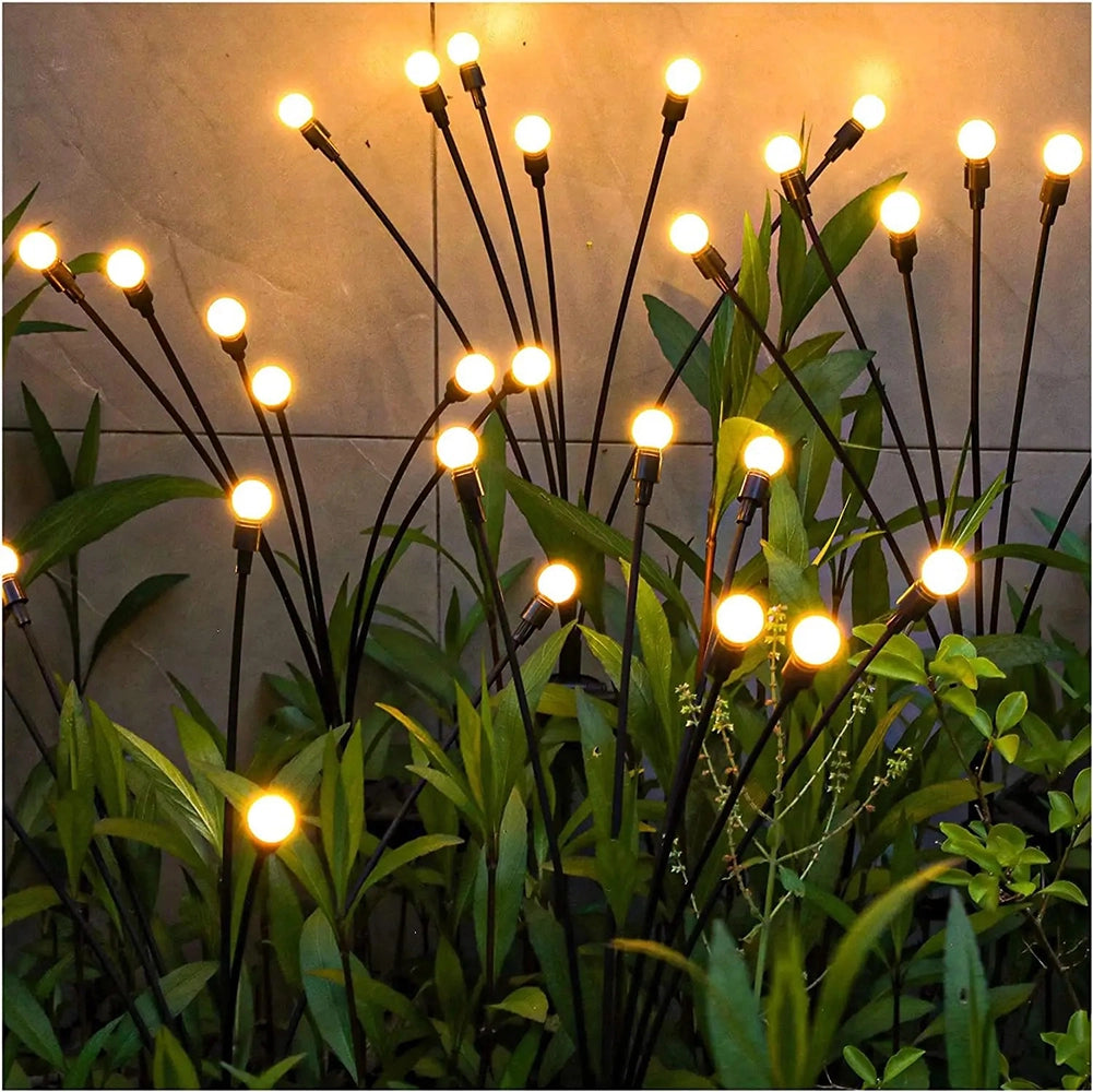 Lucciole Luminose 10 Bulbo a LED natalizie Energia Solare Decorazione Giardino Luce Calda
