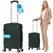 Valigia Bagaglio a Mano 55x40x20 cm Verde Trolley Ortega Adatto Ryanair Easyjet