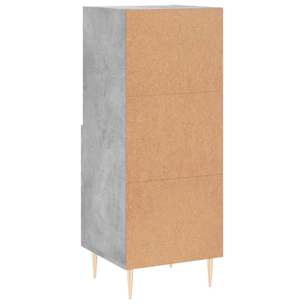 Buffet credenza cassettiera armadio mobile contenitore organizer per cucina soggiorno salotto 34,5 x 34 x 90 cm legno ingegnerizzato grigio 02_0031913