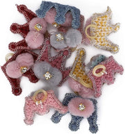 20 set di elastici per capelli di cane - accessori di costume per cani - arti della corona - attacco per topknot - set per cuccioli.
