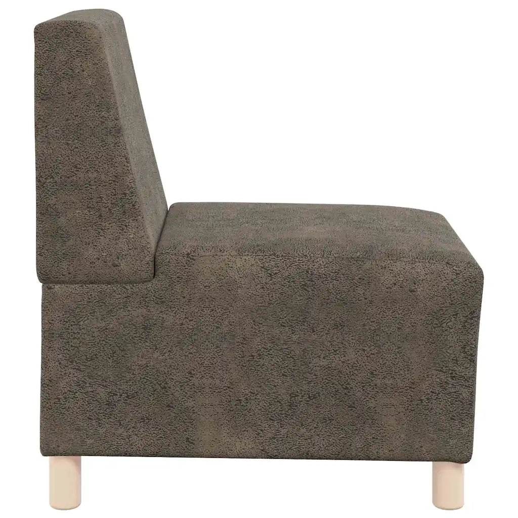 Unità di Divano Modulare Senza Braccioli 3 pcs Grigio scuro 3399834