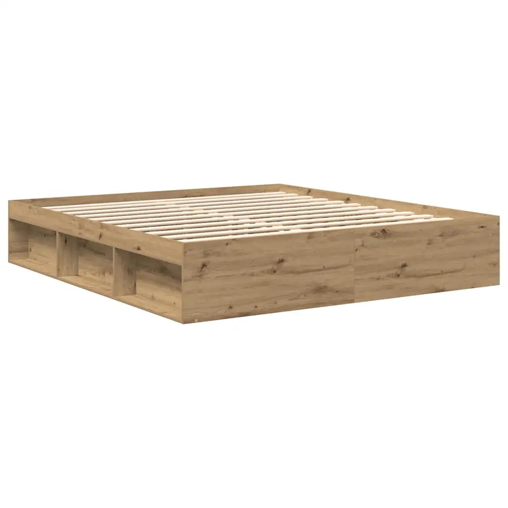 Giroletto senza Materasso Rovere Artigianale 200x200 cm