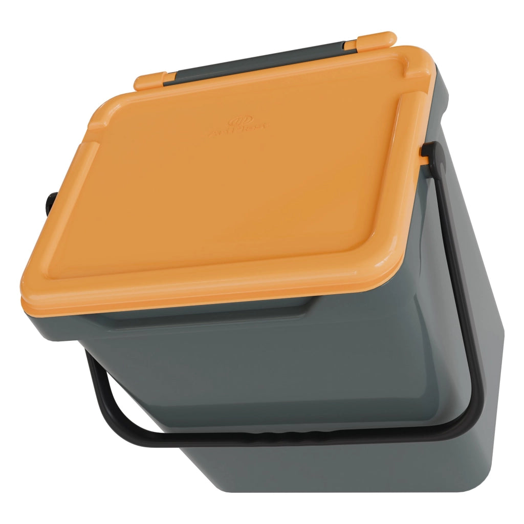 Contenitore per Rifiuti Foscas, Pattumiera Capacità 35 lt Made in Italy, 40x31x39h cm Giallo