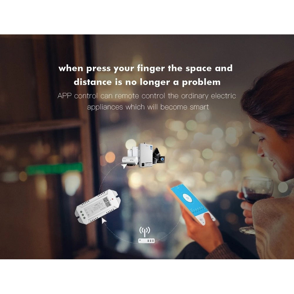 Trade Shop - Dispositivo Ricevitore Wifi Android On Off Smartphone Smart Home 3 Canali -
