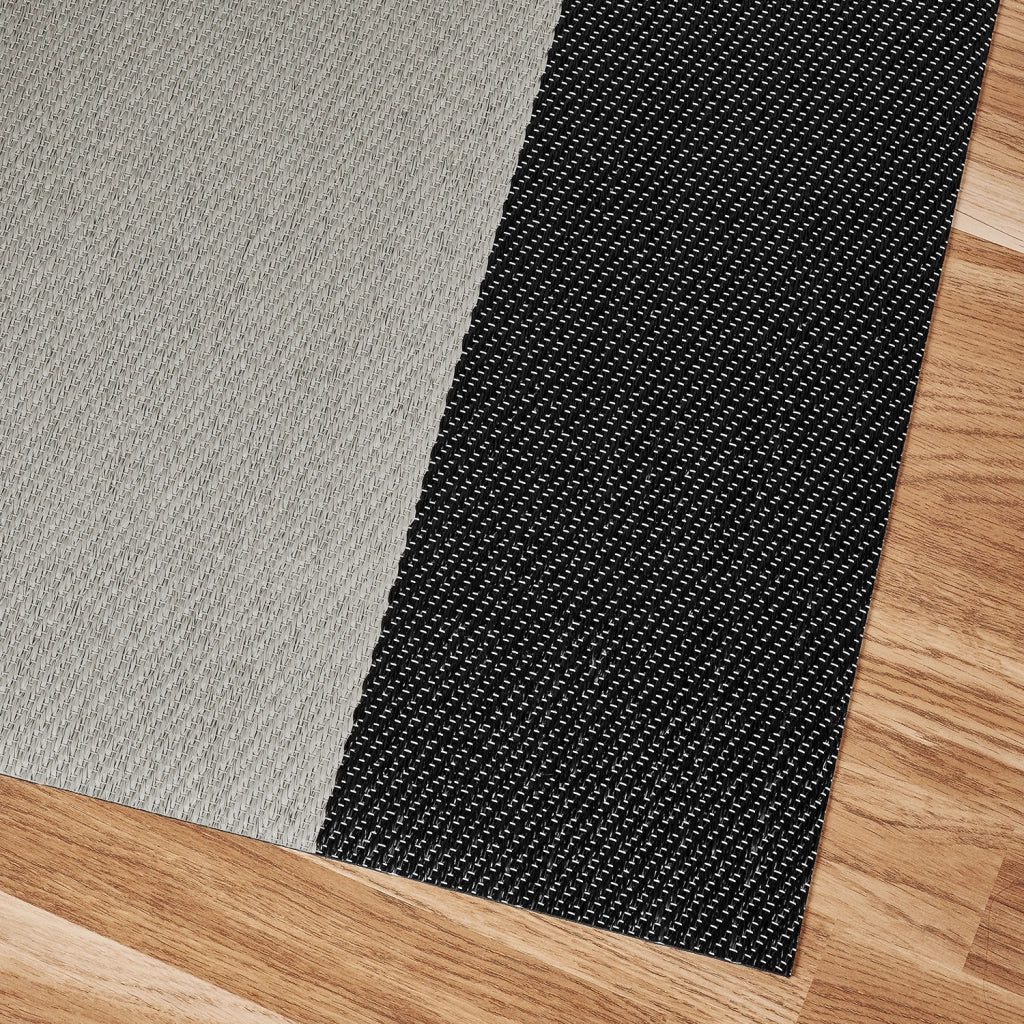 Tappeto vinilico di alta qualità righe grigio 80x150