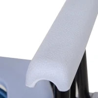 Sedia WC Pieghevole con Vaso Rimovibile per Anziani e Disabili in Tubi di Ferro e Plastica 52 x 50 x 75cm