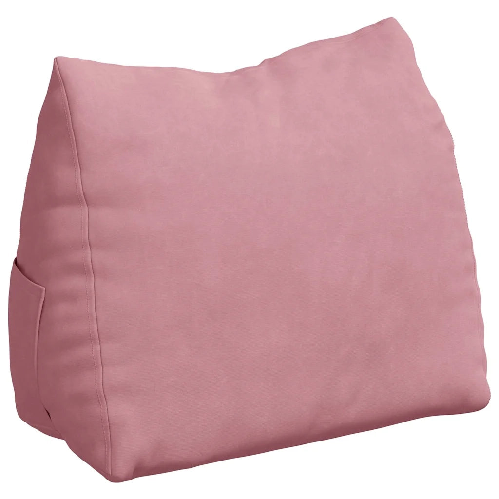 Cuscino per Schiena Rosa 45 x 20 x 35 cm Tessuto in Cords 42015023