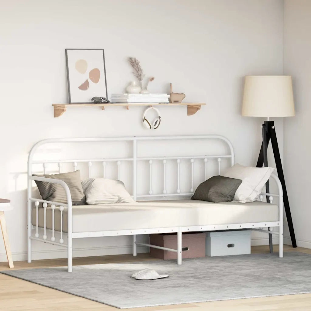 Struttura per letto di giorno-Giroletto Bianco 75 x 190 cm 574721