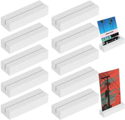 Supporto per foto 10 pezzi - Supporto per menu 80 x 25 x 15 mm in legno