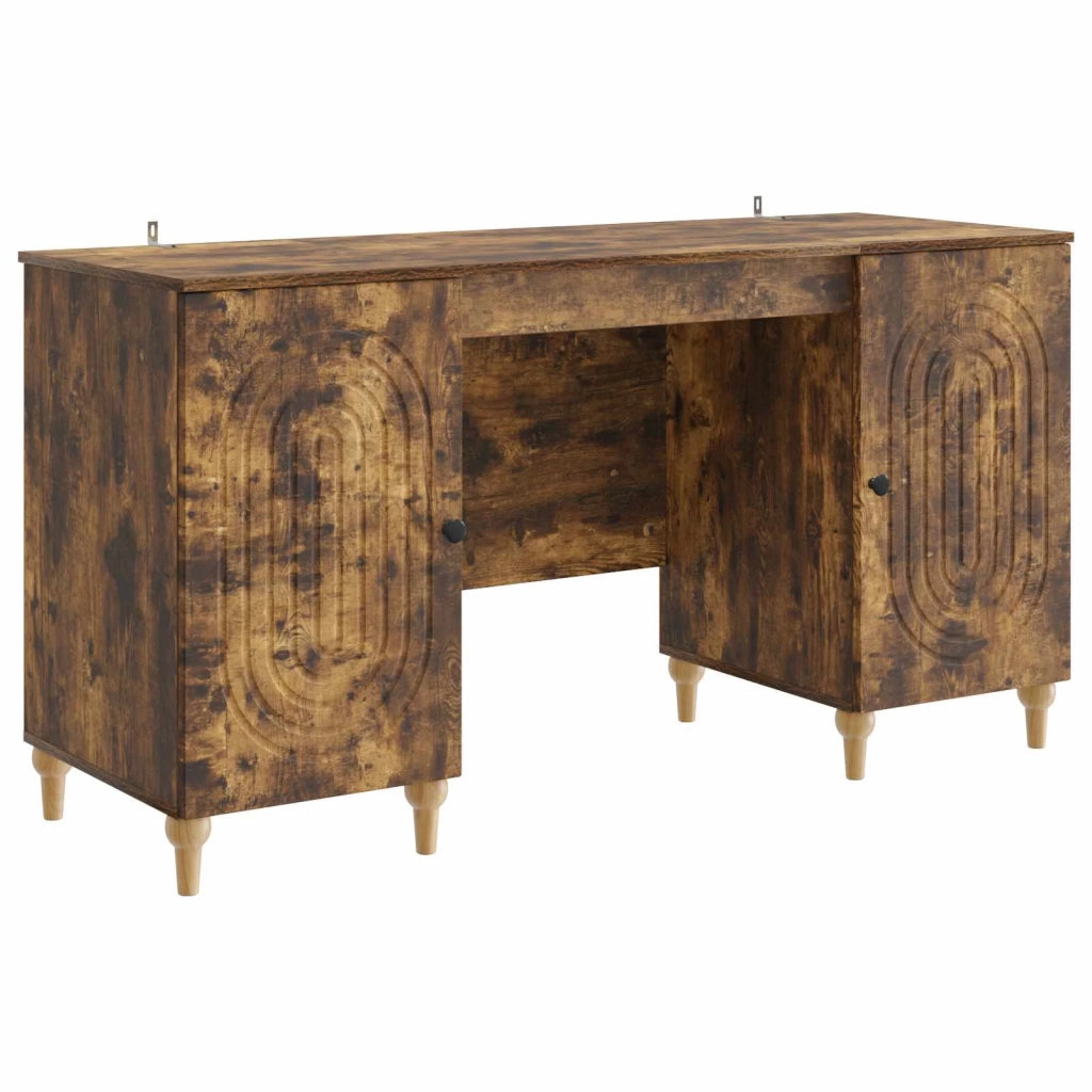 Scrivania Rovere Fumo 142,5 x 50 x 75 cm Legno ingegnerizzato 3414581