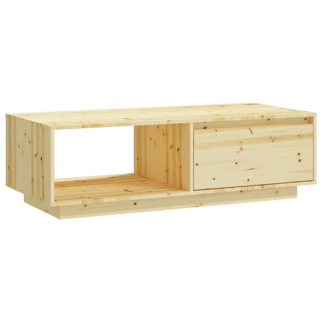 Tavolino da salotto | Tavolino da caff¨¨ | Tavolino da Soggiorno 110x50x33,5 cm in Legno Massello di Abete
